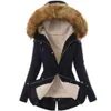 Women's Down Parkas Warm Winter Women Faux Fur Hooded Cotton Jacket Casual Outwear Long Overcoat 231018