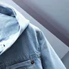 Mens Jackets Spring Autumn Hooded Denim Jacket Hip Hop Jeans Coat Retro Jean Street Casual Bomber Outerwear Hoodies 231018