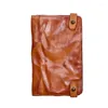 Portefeuilles hommes portefeuille Vintage en cuir véritable pochette homme Walet marque plissé luxe homme sac à main longue pièce de monnaie 5.8 "poche pour téléphone