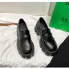 Dress Shoes Womens shoes spring and autumn British style punk platform slipon loafers fashion small leather women 231019