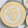 Dinnerware Sets Dinnerware Sets Ceramic Tableware Set Steak Plate El Dinner European Western-Style Snack Coffee Cups And Saucers Gift Dhxr2