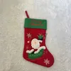 Decorazioni natalizie Calzini natalizi per cartoni animati Regalo di Natale Modello pupazzo di neve Ciondolo decorativo x1019