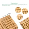 Keyboard Mouse Combos 2 4G Wireless Bamboo and Combo Computer Handcrafted Natural Wooden Plug Play for PC 231019