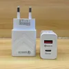 200 pces/20w id usb c pd carregador rápido qc3.0 usb carregamento rápido para o telefone móvel adaptador de carregador usb ue eua plug