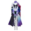 Perruque Costume nouveau jeu Honkai Star Rail Cosplay perruques Seele violet robe Costume cheveux longs Halloween fête Roleplaycosplay