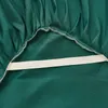 Sängkjol 1 st vanlig färgad säng kjol med elastisk grön fast färg singel/drottning/king size lakan rufflespillowcase behöver beställning 231019