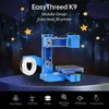 Принтеры EasyThreed 3D-принтер Мини-настольная печатная машина Размер печати 100x100x100 мм Съемная платформа с одной кнопкой и TF-картой