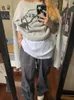 Женские трикотажные футболки Milang Girl С принтом паука в стиле Харадзюку, женский готический винтажный рваный джемпер в стиле гранж, уличная одежда, корейский пуловер большого размера в стиле хип-хоп 231018