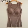 Canotte da donna IOOTIANY Abbigliamento invernale Intimo termico Gilet taglie forti Donna Top caldo Abbigliamento interno