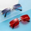 567 квадратные солнцезащитные очки на заказ, модные модные женские очки gafas de sol, женские солнцезащитные очки без оправы 2023