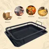 Baking Moulds Copper Baking Tray Oil Frying Baking Pan Stainless Steel Non-stick Chips Basket Baking Dish Grill Mesh Square Frying Colander 231018