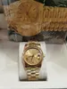 Con scatola originale Orologio di lusso di alta qualità 41mm Movimento in oro giallo 18 carati Movimento automatico da uomo GD Bracciale Orologi da uomo 76