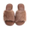 Sandals Leather Mink For Women Fashion Slippers 2023 Luxury Designer Mid-Heel Shoes Casual Comfortable Muller Seller