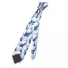 Bow Ties Koi Fish Dance Men Neckties Slim polyester 8 cm
