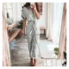 Casual Dresses Summer Fashion Women Dress Party Elegant Robe Femme Sexiga damer Long Vestidos Roupas Femininas Maxi Woman Clothes Dr