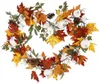 Decorações de Natal Artificial Outono Queda Maple Leaf Garland com Abóbora Folhagem Corda Jardim para Festa de Casamento Decoração de Casa 231018