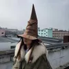 Halloween Toys Fashion Witch Wizard Hat All-Match Pointed Hat Halloween Dress Up Hat Cosplay Decoration Props Accs For Women Men 231019