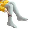 Leggings Tights Kids Girls 'Leggings Autumn Winter Plush Thicked Baby Legging Baby Socks Bow Knot White Tights Children's Pantyhose 231016