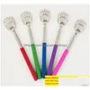 Autre organisation de ménage Télescopique Bear Claw Back Scratcher Facile à tomber Fournitures saines Grattoirs en acier inoxydable Por Dhljw