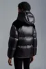 2023 Herfst Winter Vrouwen Witte Eendendons Parka Jassen Rits Capuchon Gestreepte Vrouw Slanke Korte Jassen MK23042