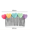 Hair Accessories Trendy Sweet Heart Flower Multi-color Headwear Acrylic Hairpin Children Comb Star Clip Accessory