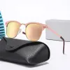 여성용 남성용 고급 디자이너 선글라스 브랜드 패션 브랜드 패션 안경 빈티지 여행 낚시 반 프레임 태양 안경 UV400 고품질