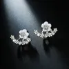 2023 New Crystal Flower Drop Earrings for Women Fashion Jewelry Rhinestones Earrings Gift for Party Best Friend Valentine's Day