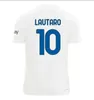 23 24 Inters Lukaku Lautaro Milans Soccer Jerseys Anniversaire Correa Dzeko Barella Skriniar Brozovic Home Away Football Kirt Kid Kit Kit