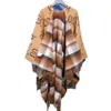 Chal de cachemira de alta gama gran capa G estilo escocés - trabajo pesado de doble cara súper cálido chal grande ropa manta multifuncional