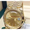 Rolaxs Original Box Certificate Mens Watches 40mm 228238 Yellow Gold Champagne Diamond Dial Asia 2813 Movement Automatic