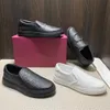 Diseñador Gancini hombres zapatos casuales marca de lujo para hombre cuero caucho zapato de ocio bajo patrón bordado estilo hasta zapatillas de deporte Eur 38-45 06