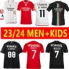 2023 2024 Benficas Soccer Jerseys Seferovic Waldschmidt Pizzi Rafa G.Ramos 23 24 Home Away Men Kids Kit Football Shirts Otamendi Kokcu Di Maria