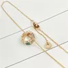 designer necklace fashion Necklace luxury jewelry women shell 18K rose gold diamond chain red green snake necklaces jewelrys christmas party gift free shipping