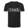 Herren-T-Shirts „Eat Sleep Bicycling“-T-Shirts, lustige Radsport-Enthusiasten, Fahrrad-Shirt, Sommermode, Druck, lässige Baumwolle