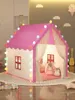 Toy Tents Large Children Toy Tent Wigwam Folding Kids Tents Tipi Baby Play House Toys Girls Pink Princess Castle Child Room Decor Gifts 231019