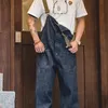 Men's Hoodies Sweatshirts Maden Unisex Denim Overalls Vintage Jumpsuits Baggy Navy Deck For Female Male Wide leg Oversize Jeans Couple Clothing 231018
