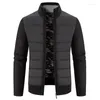 メンズジャケット2023スタンディングカラーセータージャケットぬいぐるみと厚い外側の摩耗ルーズニットカーディガン冬の暖かいジッパー衣類