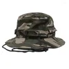 Berretti 2023 Army Green Antivento Sombrero Pescatore Cappellini da sole da donna Hiphop Camouflage Casquette Caccia Bob Cappello da pesca 56-60 cm