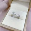 Cluster Ringen Mode Cz Infinity Eindeloze Liefde Nummer 8 Vorm Verzilverd Voor Vrouwen Crystal Filled Charm Sieraden Anel Feminino