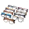 Sonnenbrille SHAUNA Mode Bunte Polygon Cat Eye Brille Rahmen Frauen Klar Anti Blau Licht Brillen Retro Männer Optische Leopard