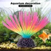 Aquariums Aquarium Landscape Decoration Imitative Iridescent Silicone Sea Urchin Ball Artificial Fish Tank Decor With Glow Effect 230819
