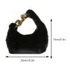 Sacs de soirée Femmes coréennes Hiver Soft Fluffy Fourrure Petit sac à main en peluche Chaîne Top Poignée Sac Designer Sacs à main Hobo Furry Luxury Tote 231019