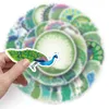 50 pcs cartoon animal peacock graffiti creative stickers PVC personality trend waterproof car decoration