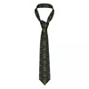 Bow Ties Bob And Theme Men Neckties Casual Polyester 8 Cm Wide Green Leaves Neck For Mens Suits Accessories