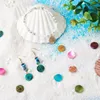 Pendant Necklaces Pandahall 100Pcs Mixed Color Mother Of Pearl Shell Pendants Spray Paint Natural Akoya Charms For Necklace Jewelry Making
