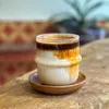Vinglas för hemmiggglasdekor mjölkrum dekoration transparant kopp cocktail levererar frukost kaffe kreativt kök