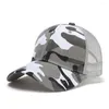 Ball Caps Mode Camouflage Honkbal Voor Mannen Tactische Hoed Patch Leger Gorras Zomer Mesh Casual Vizier Unisex Sport Snapback Cap