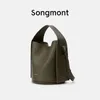 Songmont Bag Bucket Luna Bags Designer Underarm Hobo Shoulder Bag Luxury Large Totes Half Moon Leather Purse Mini Clutch Shopping Basket CrossBody Song Handbag