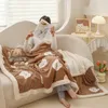 Decken YanYangTian Plaid Warme Herbst Winter Cartoon Decke Doppelte Wolldecke Weihnachten Tagesdecke auf dem Bett Sofabezug Atmungsaktiv 231019