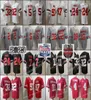 OSU OHIO NCAA College State Buckeyes Football Jersey 2 Emeka Egbuka 97 Joey Bosa 6 Kyle McCord 18 Marvin Harrison Jr. 32 Treveyon Henderson Red Black Grey Size S-XXXL Nice